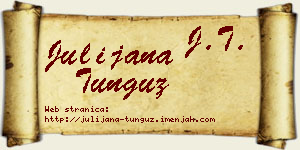 Julijana Tunguz vizit kartica